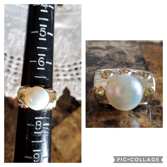 Genuine 11mm Cultured Pearl Ring Size 7 - Picture 8 of 8